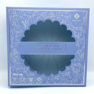 Gourmet Silicone Air Fryer Liners - Blue 2 Pieces NIB